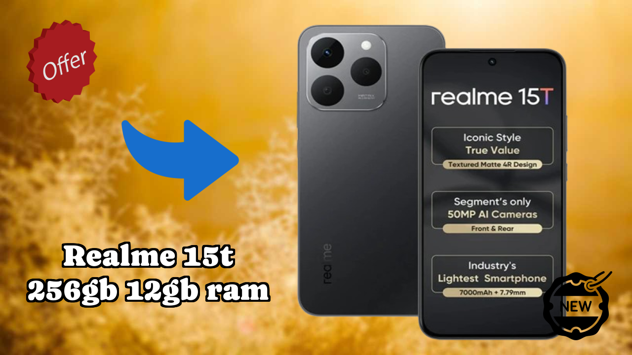 Realme 15T 256GB 12GB RAM Display Size: 6.57 Inches (16.69 Cm) Screen Test